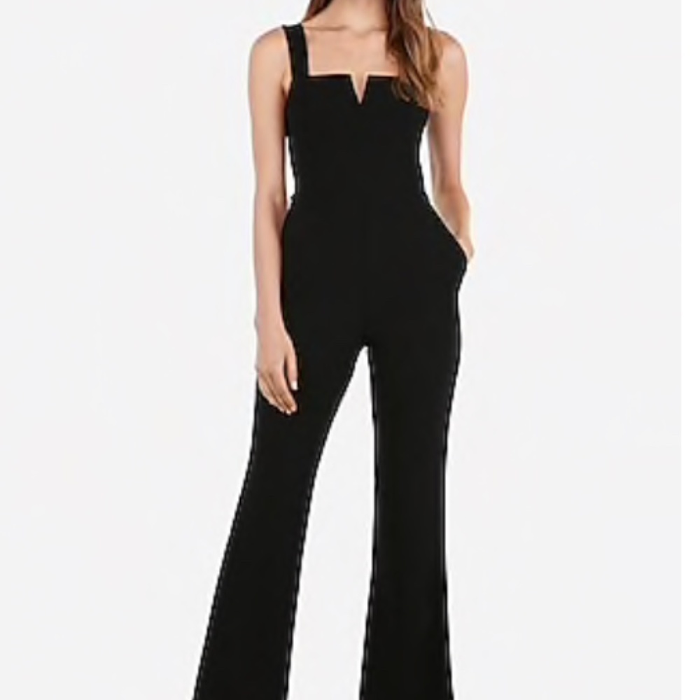 V-Wire Flare Bootcut Jumpsuit